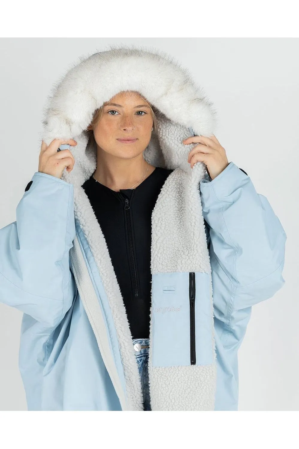 Dryrobe Advance Adult Long Sleeve Alpine Ice Blue