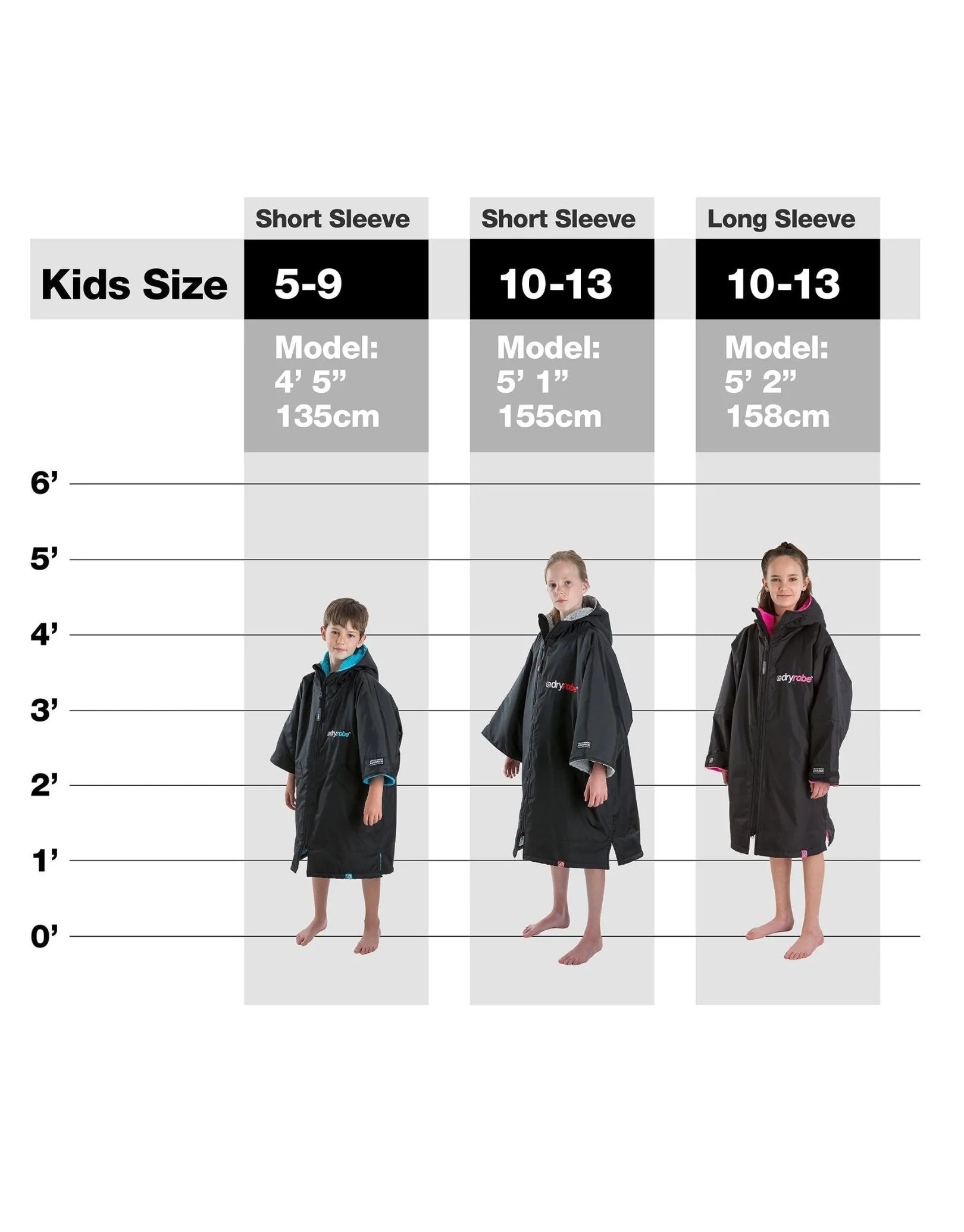 Dryrobe Kids Advance Short Sleeve Robe 5-9 yrs