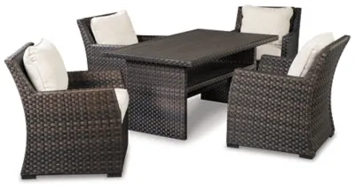 Easy Isle Outdoor Dining Table and 4 Chairs