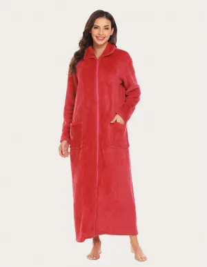Ekouaer Long Warm Fleece Robe (US Only)