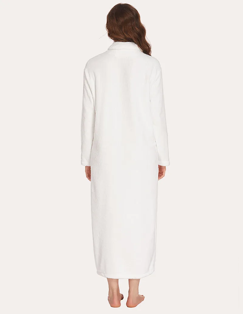 Ekouaer Long Warm Fleece Robe (US Only)