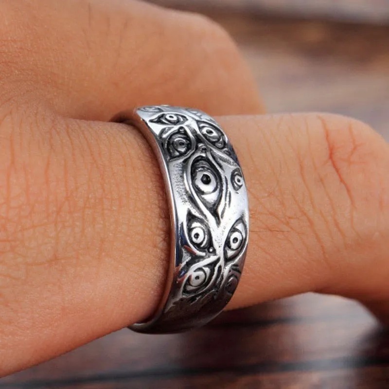 Eyes Silver Ring