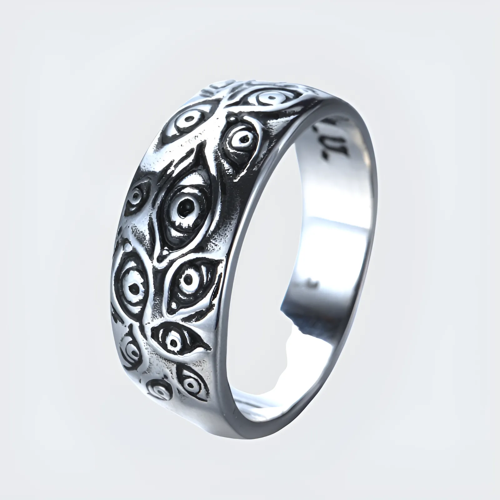 Eyes Silver Ring