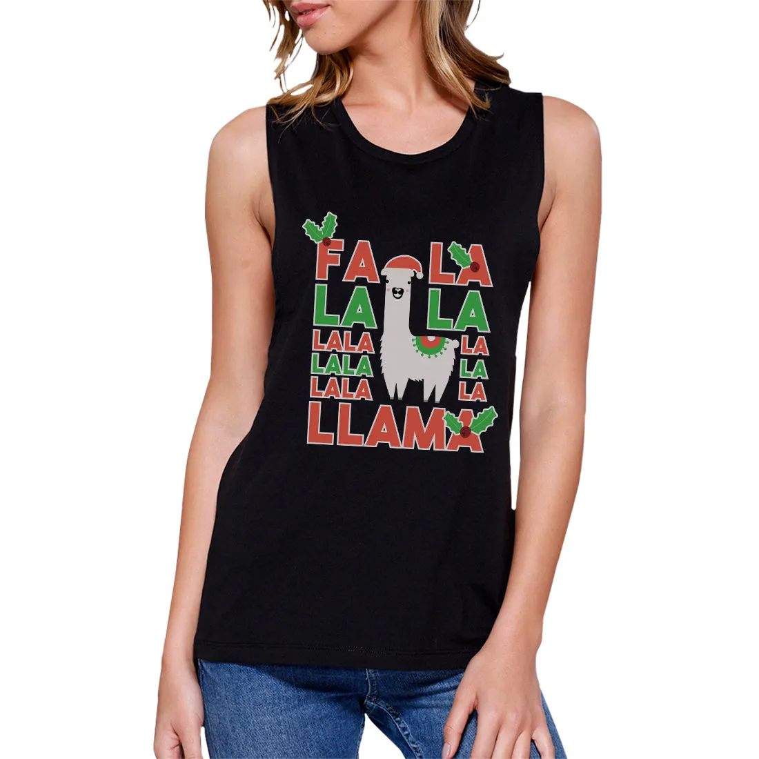 Falala Llama Womens Muscle Shirt