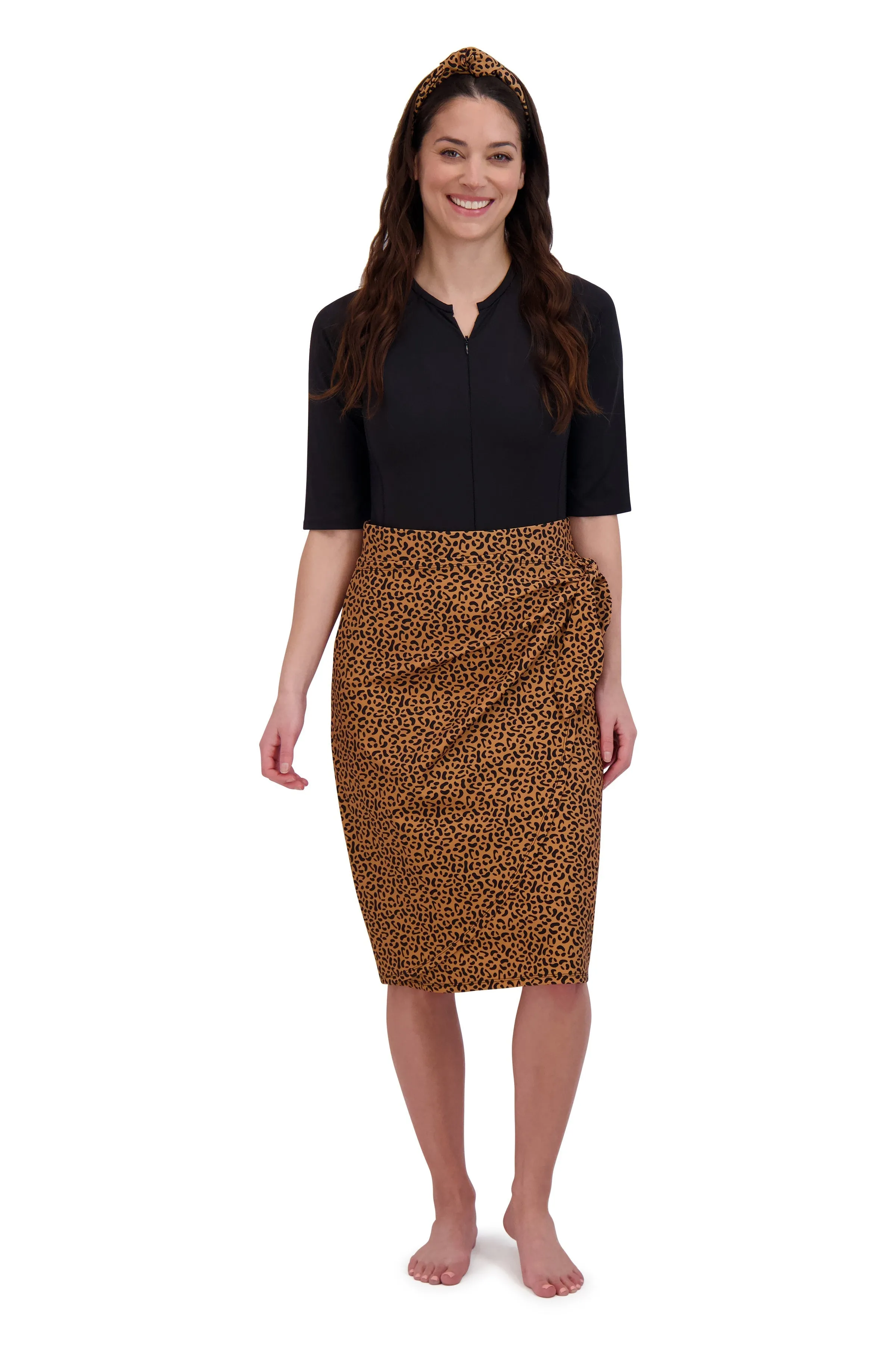Faux Sarong 26"-Animal print (final-sale)