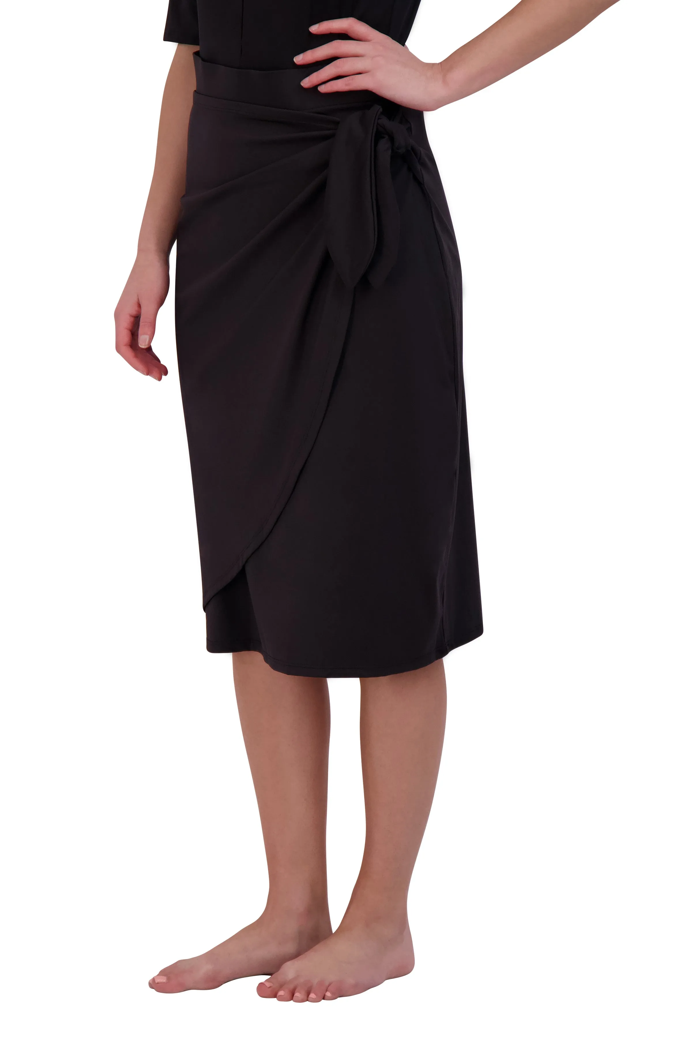 Faux Sarong 26"-Black