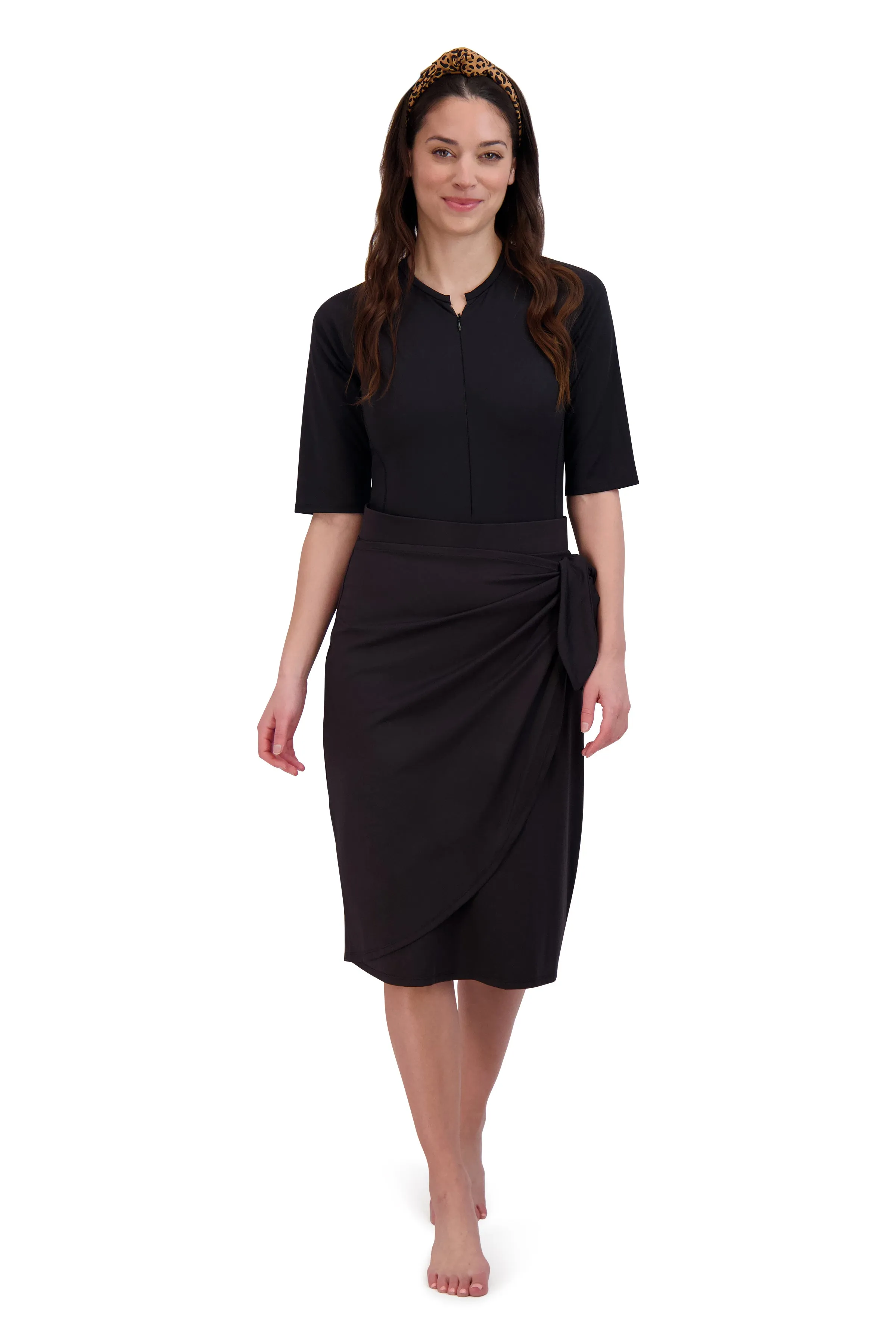 Faux Sarong 26"-Black