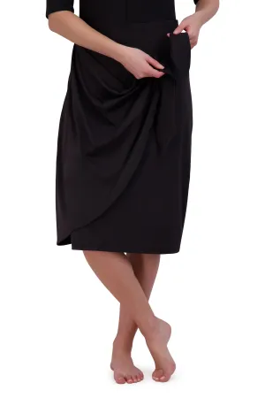 Faux Sarong 26"-Black