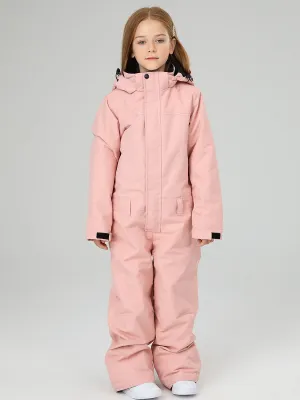 Girls One piece snowsuits Waterproof