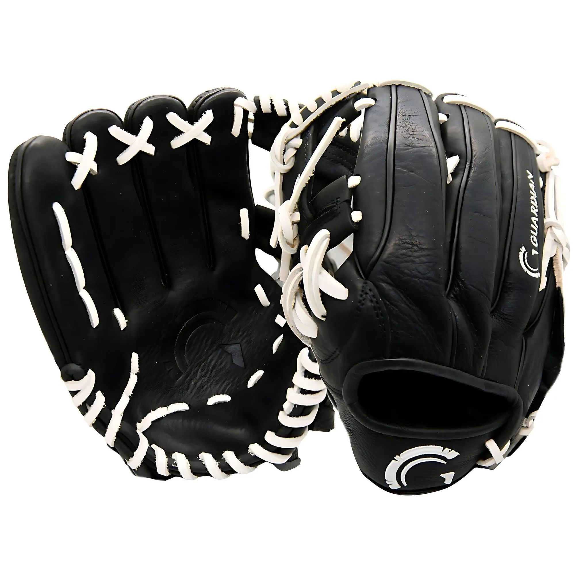 Guardian Game Ready Pre-Broken In Baseball Glove (Black/White)