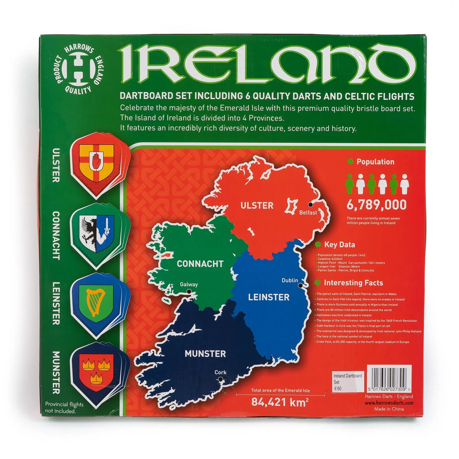 Harrows Ireland Dartboard Set