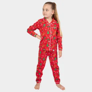 Harry Bear Girls Gingerbread Christmas Pyjamas
