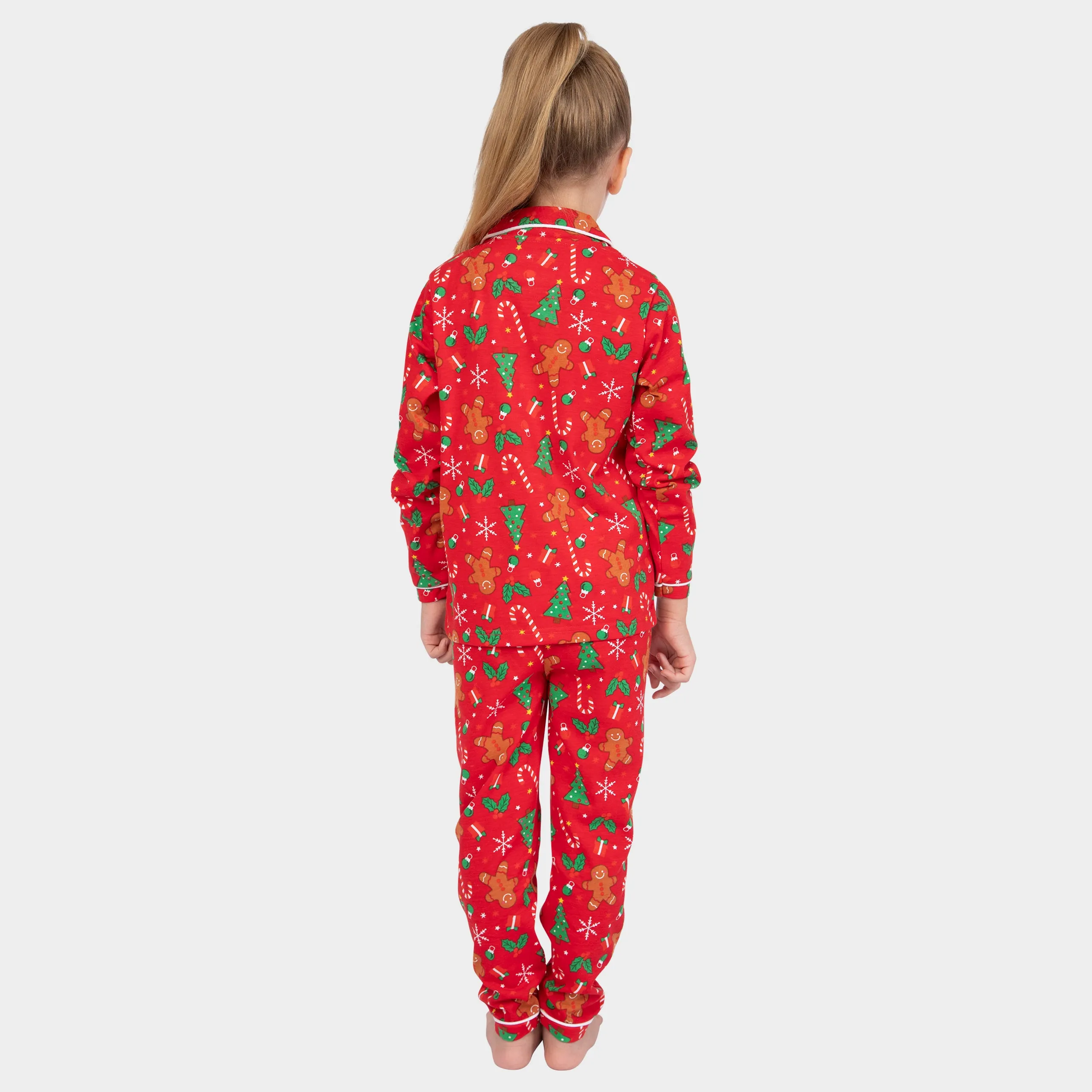 Harry Bear Girls Gingerbread Christmas Pyjamas