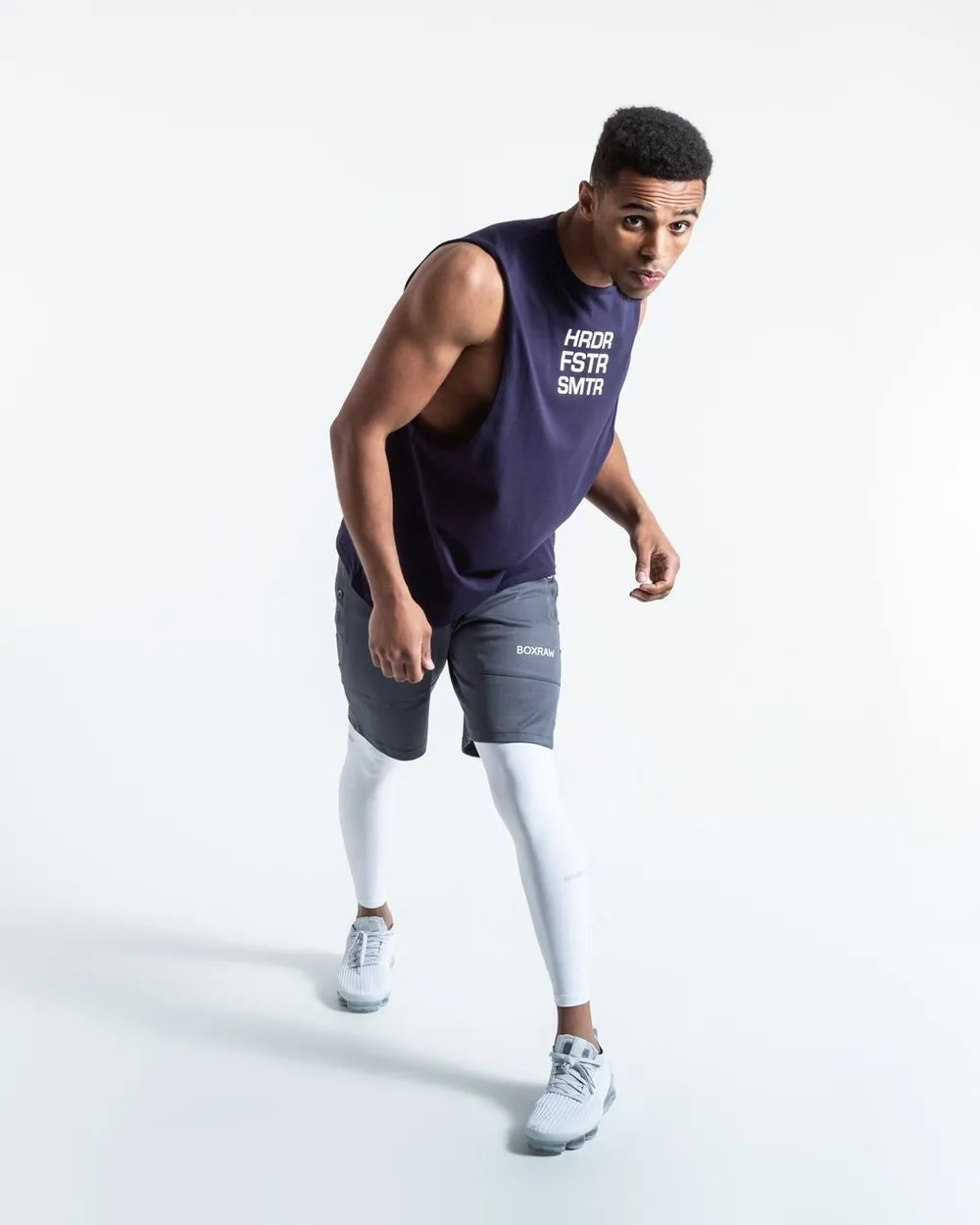HRDR FSTR SMTR MUSCLE TANK - NAVY