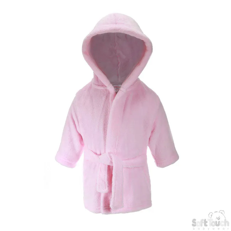 INFANTS PINK FLEECE ROBE NO. FBR21-P-0-6