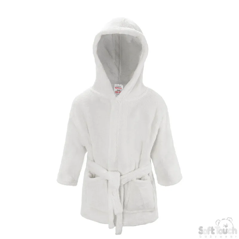 INFANTS WHITE FLEECE ROBE NO. FBR22-W-18-24