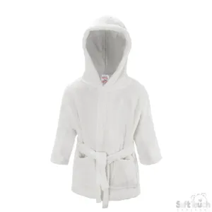 INFANTS WHITE FLEECE ROBE NO. FBR22-W-18-24