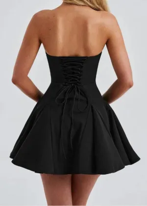 Ivyshape | Bow-Detail Corset Dress