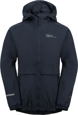 Jack Wolfskin Kids&#x27; Rainy Days 2-Layer Jacket Night Blue | Buy Jack Wolfskin Kids&#x27; Rainy Days 2-Layer Jacket Night Blue here | Outnorth