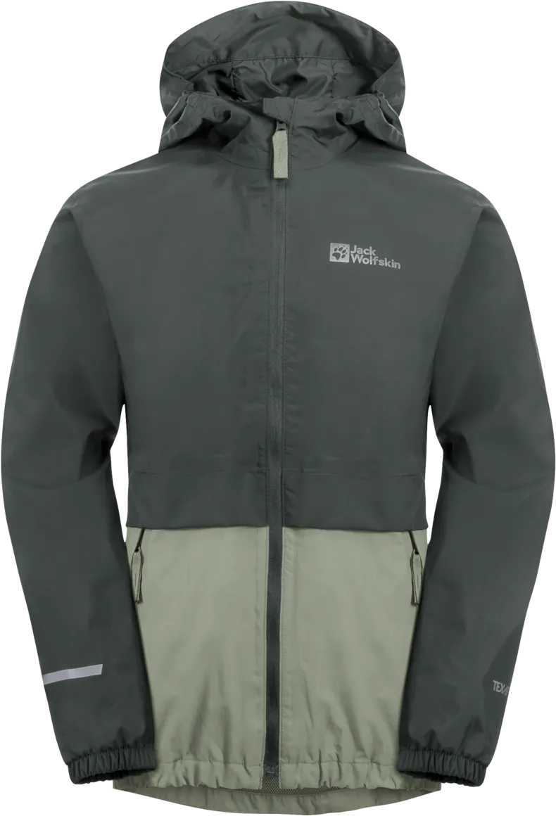 Jack Wolfskin Kids&#x27; Rainy Days 2-Layer Jacket Slate Green | Buy Jack Wolfskin Kids&#x27; Rainy Days 2-Layer Jacket Slate Green here | Outnorth