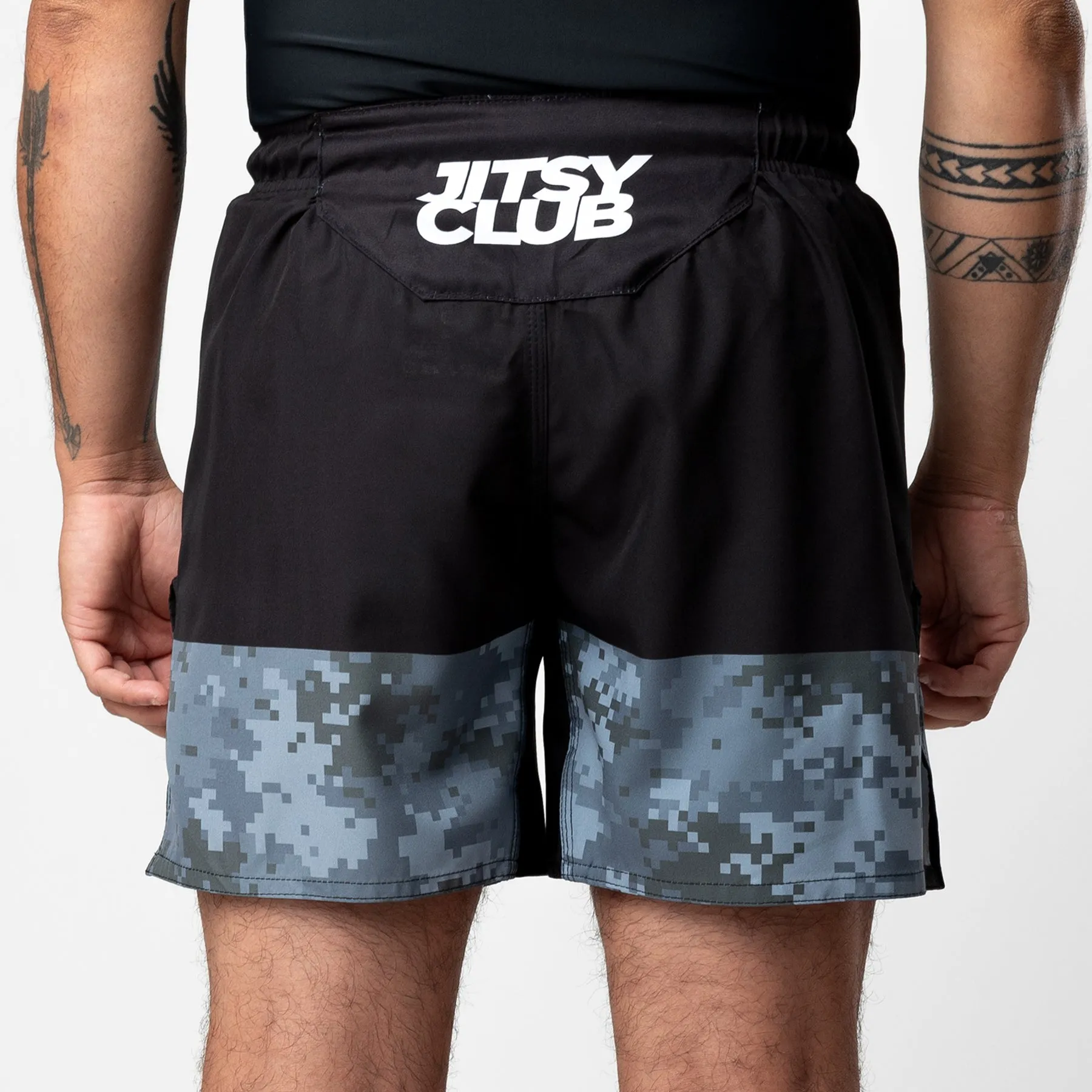 Jitsy Club Arctic Digital Camo MMA Shorts