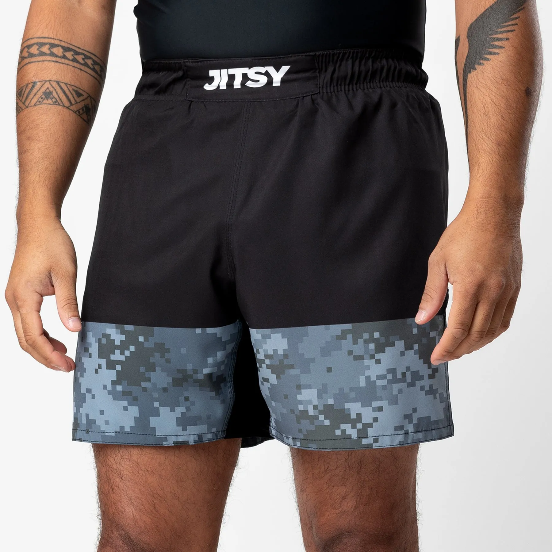Jitsy Club Arctic Digital Camo MMA Shorts
