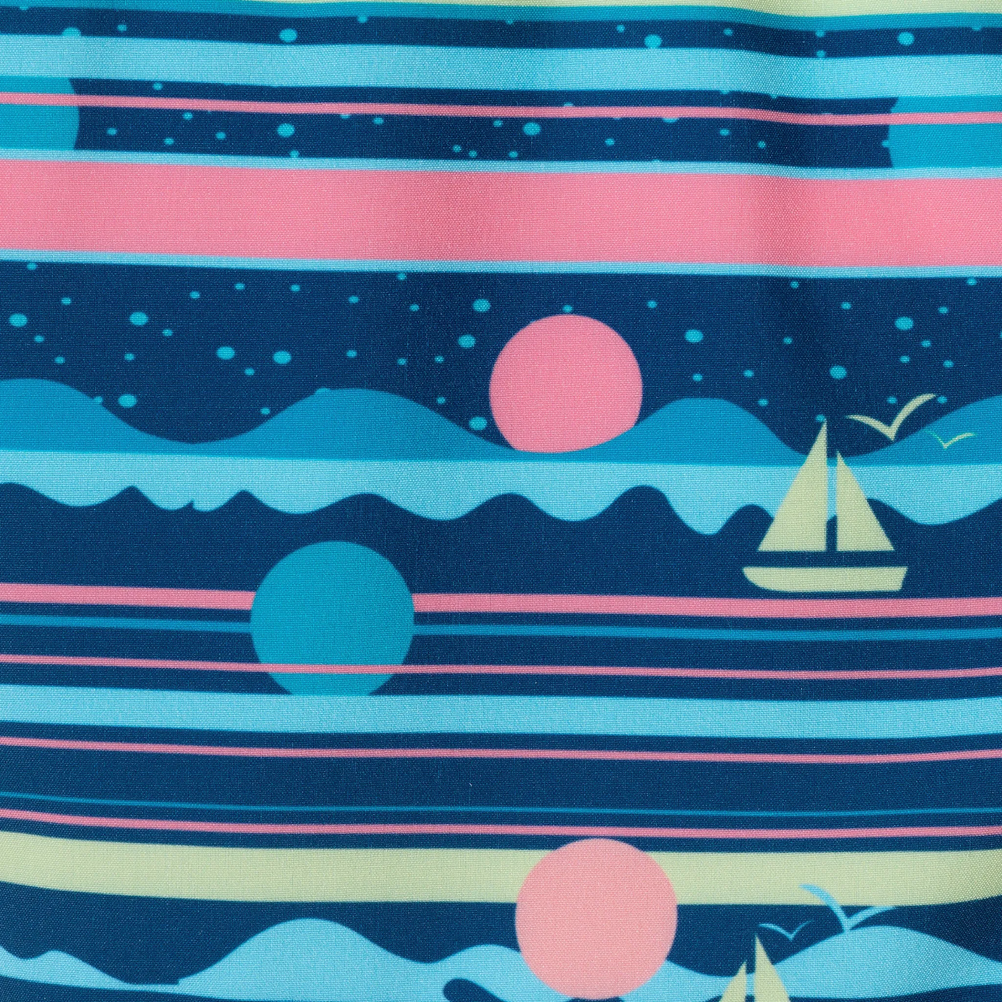 Kids (2-7) Rashguard & Swim Trunk Set | Sailboat Horizon