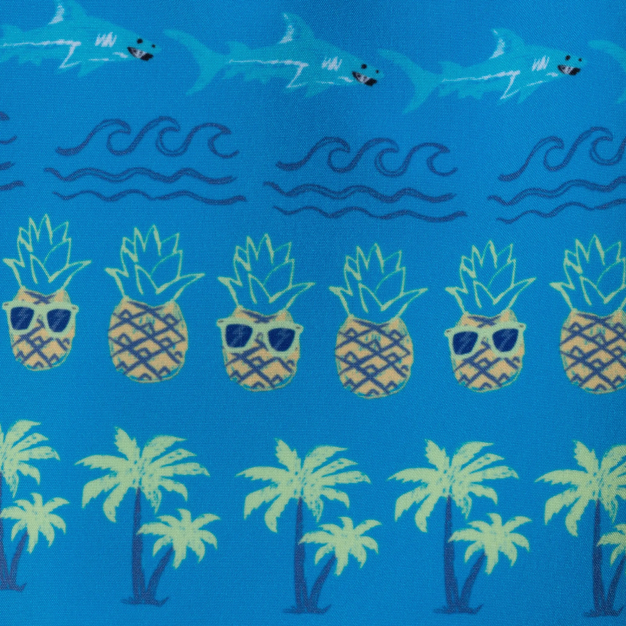 Kids (5-8) Rashguard & Swim Trunk Set | Lime & Blue Breeze
