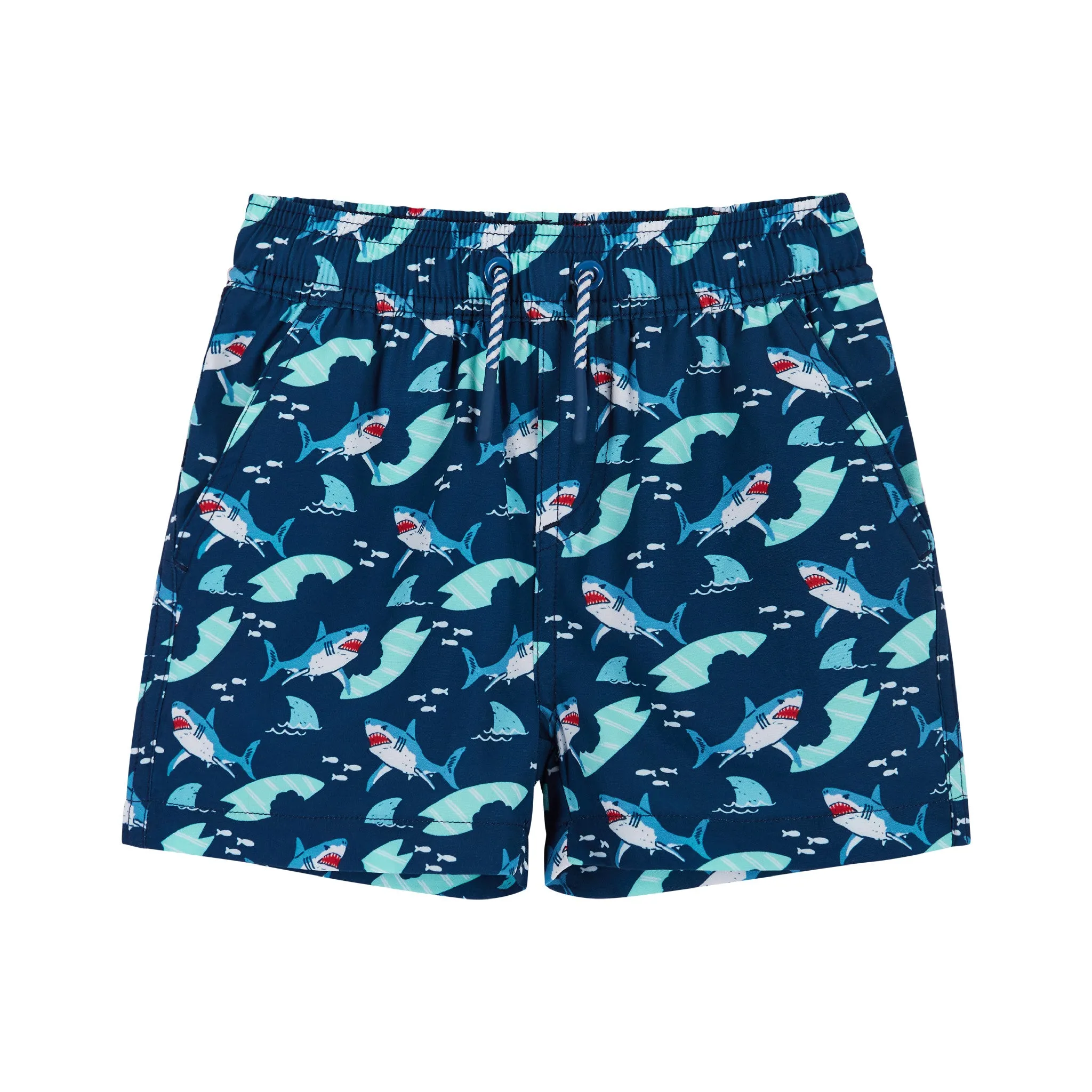 Kids Raglan Rashguard and Boardshort Set | Shark Graphic