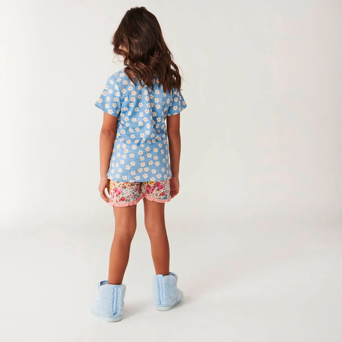 Kip & Co Forever Floral SS Tee & Frill Shorts PJ Set