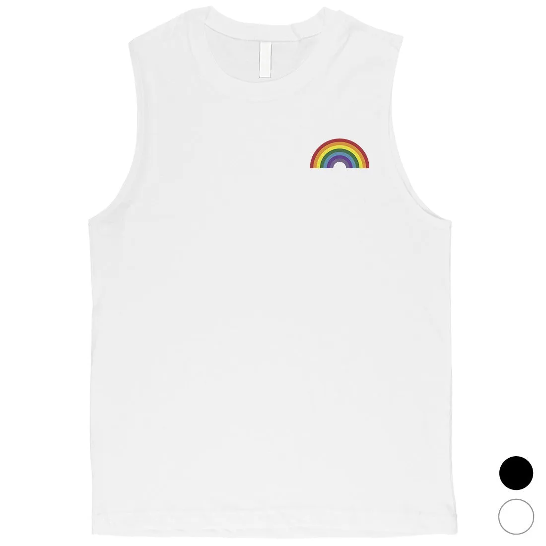 LGBT Rainbow Pocket Mens Muscle Top
