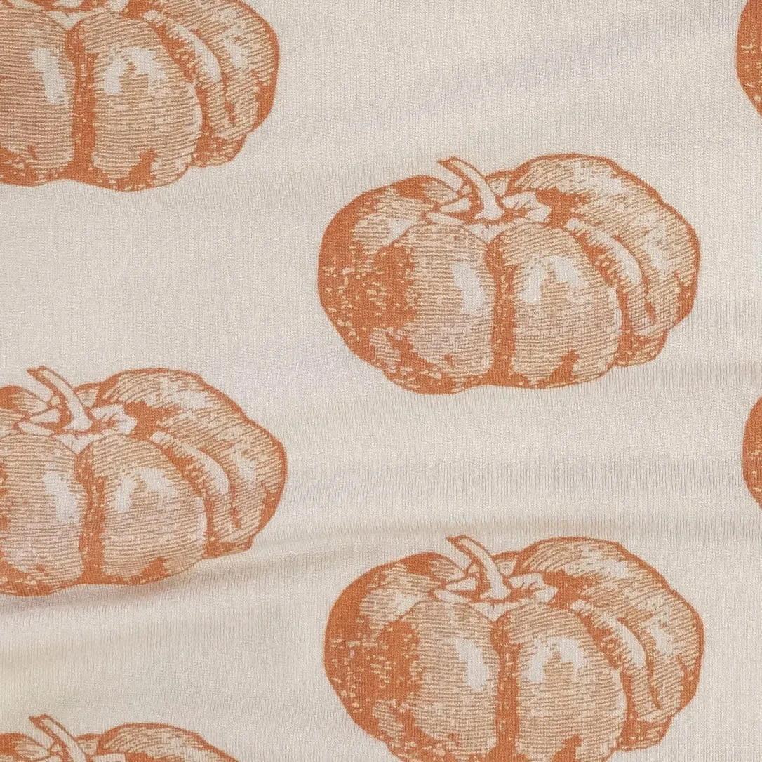 long sleeve crew neck pj set | harvest pumpkin | lenzing modal