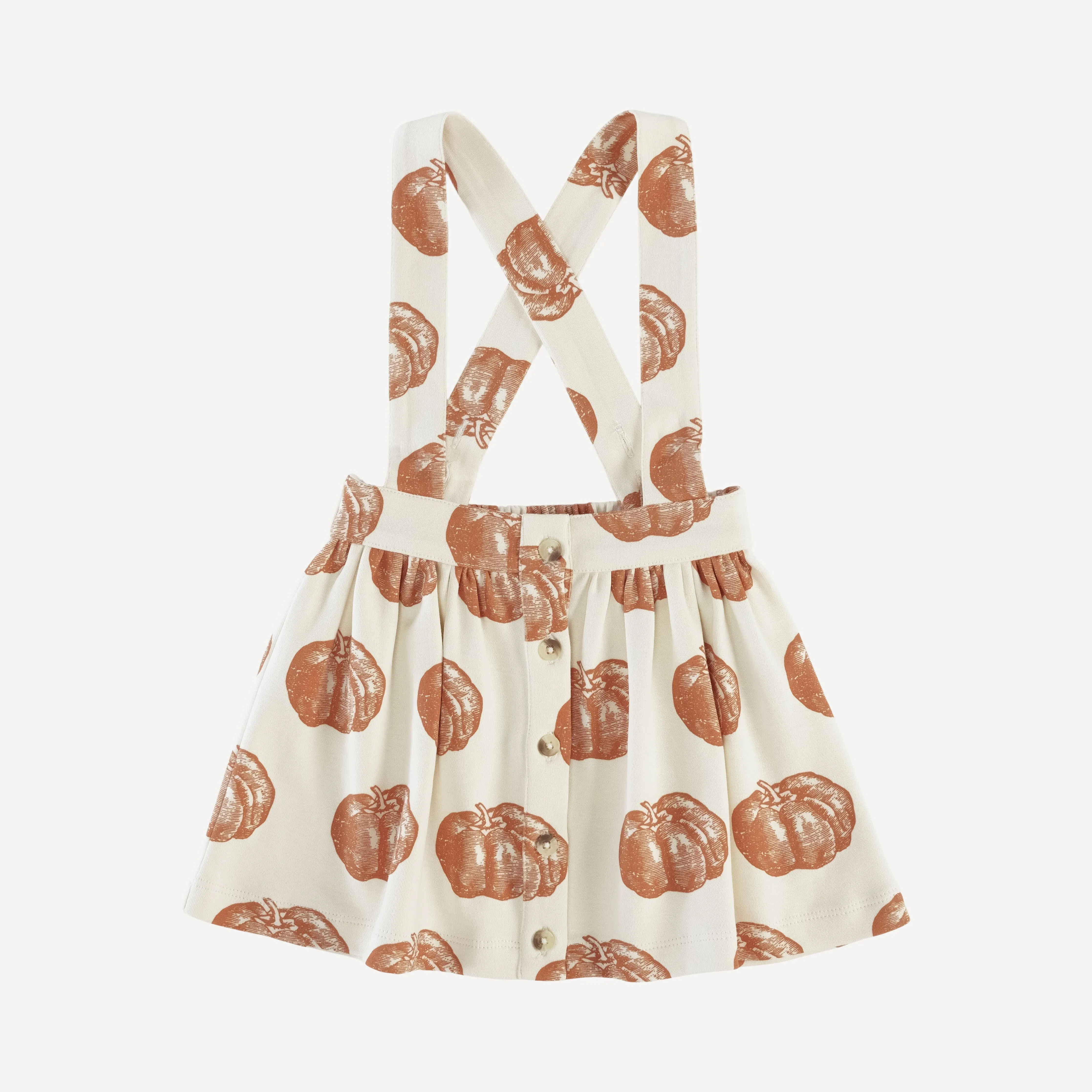 long sleeve crew neck pj set | harvest pumpkin | organic cotton interlock