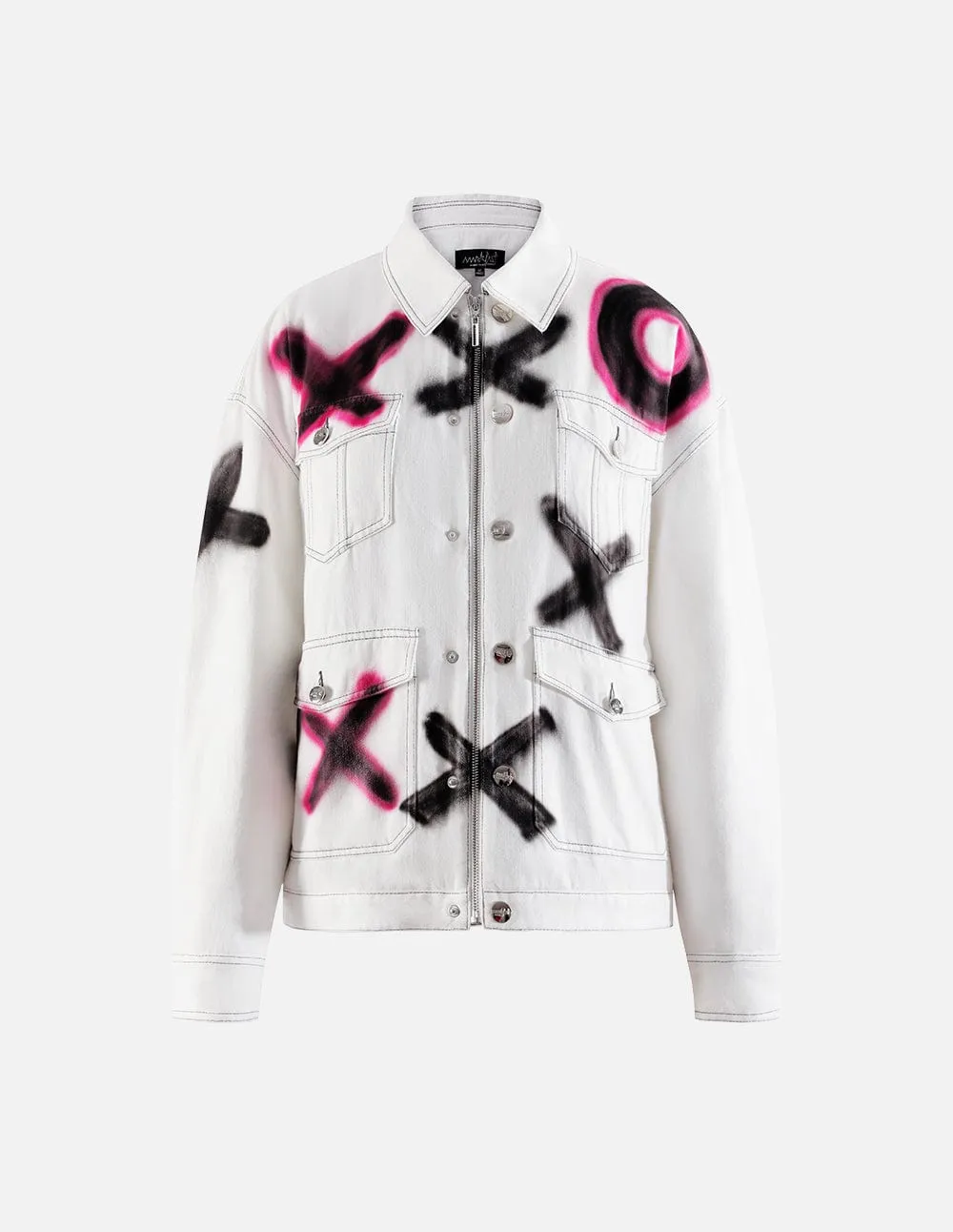 Love x Hug Graffiti Denim Jacket