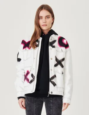 Love x Hug Graffiti Denim Jacket