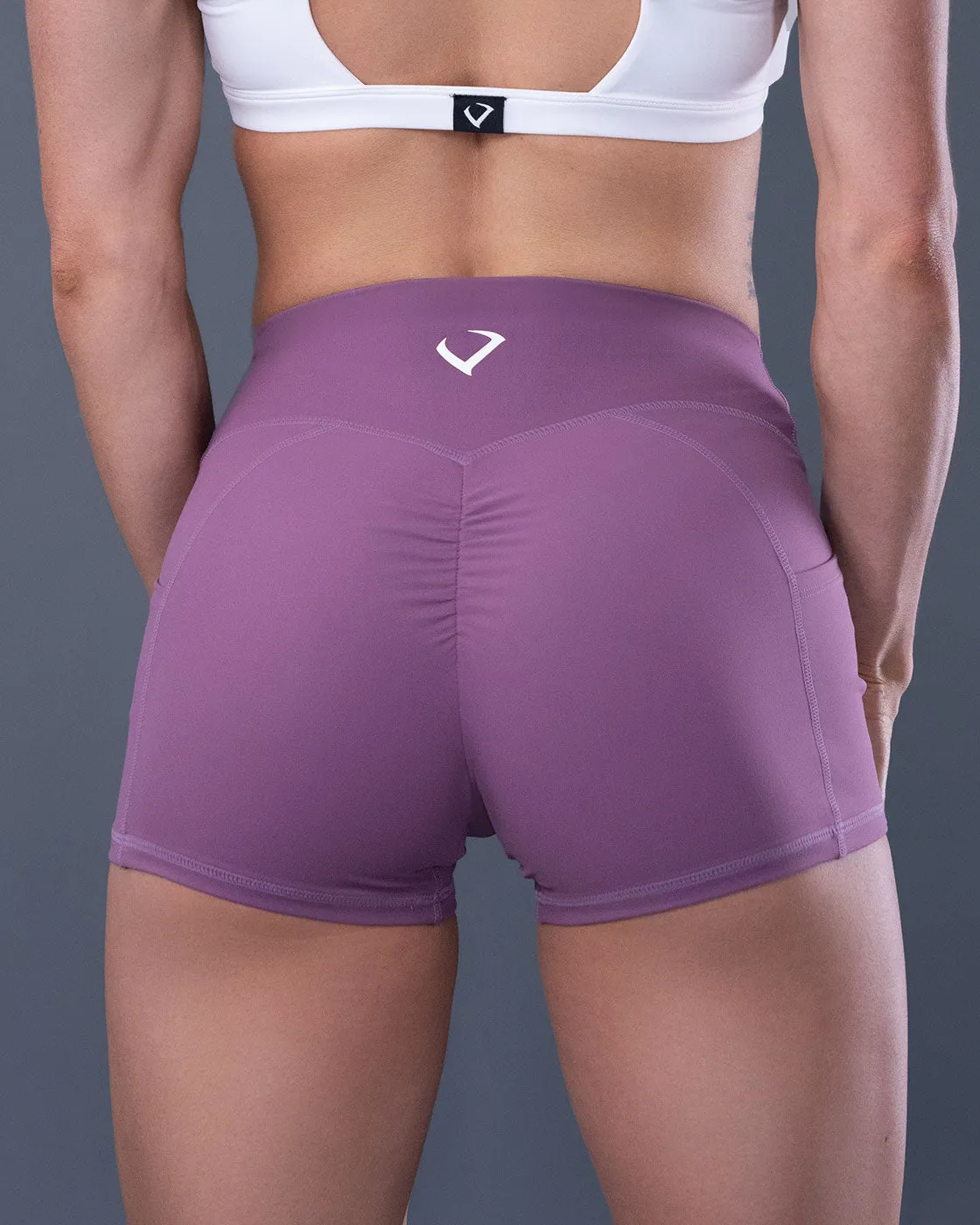Luxe Purple Pocket Shorts