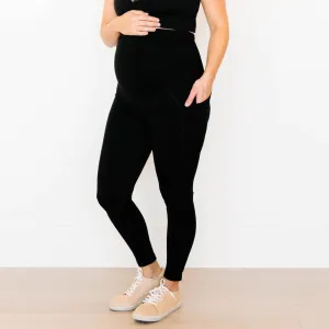 Maternity Leggings - Black | MT LUXE