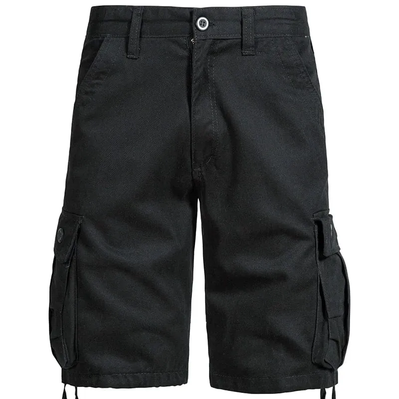 Men's Cotton Cargo  Knee  Tactical Multi-pocket  Shorts