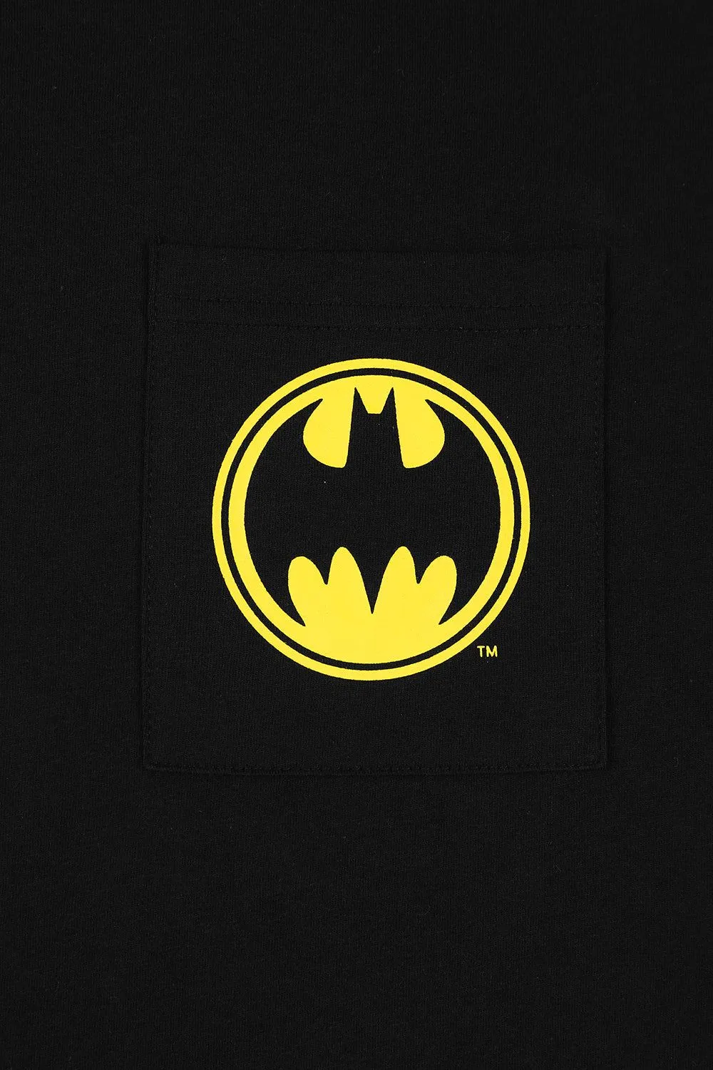 Men's Official Batman pocket Long Pyjamas Sizes S to 2XL Mens Pjs