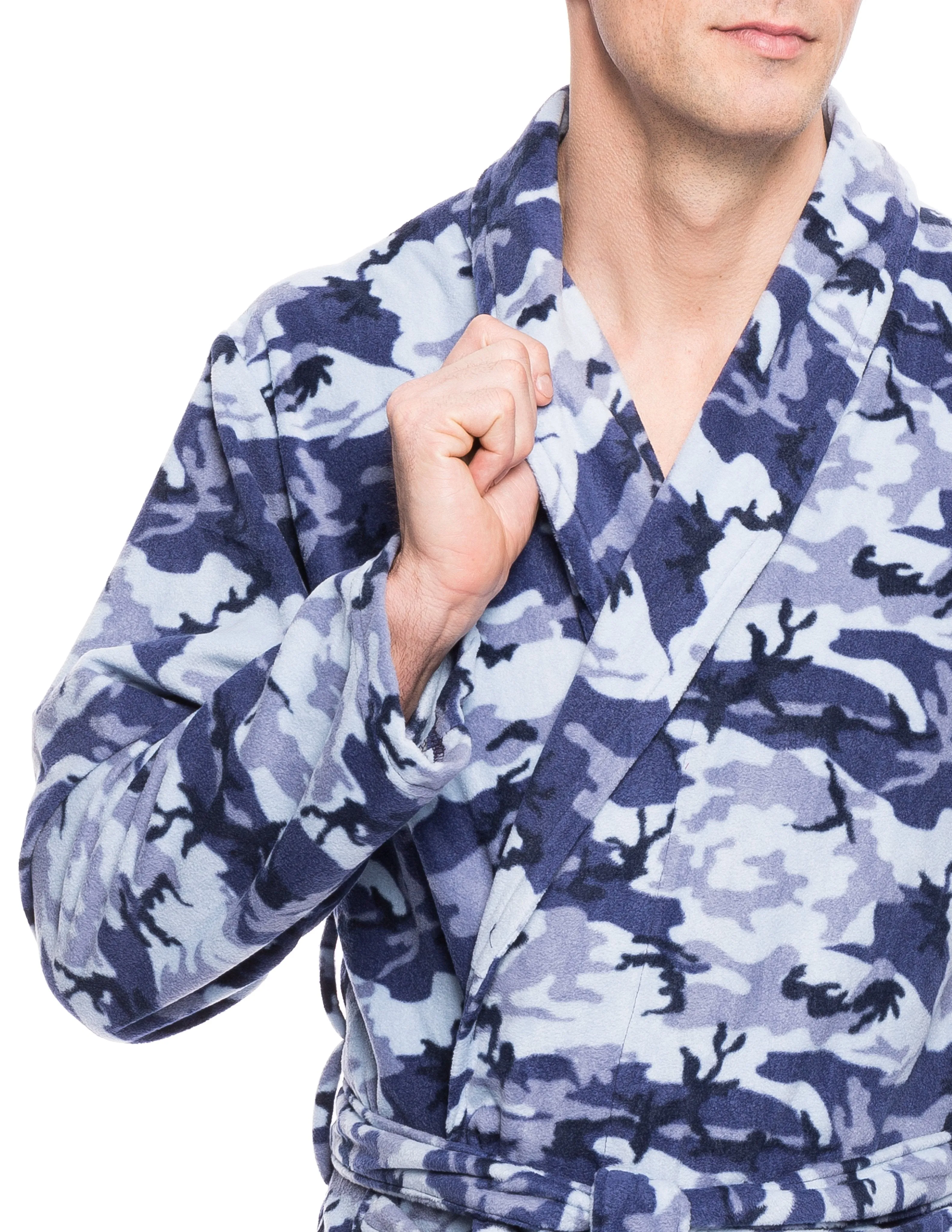 Men's Premium Microfleece Long Robe