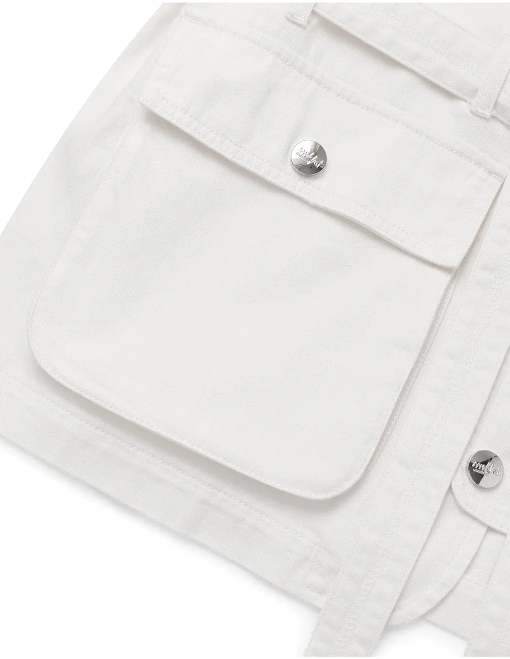 Men's Washed Denim Work Vest Jacket