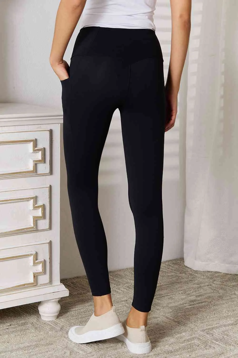 Millie Basic Bae Wide Waistband Sports Leggings