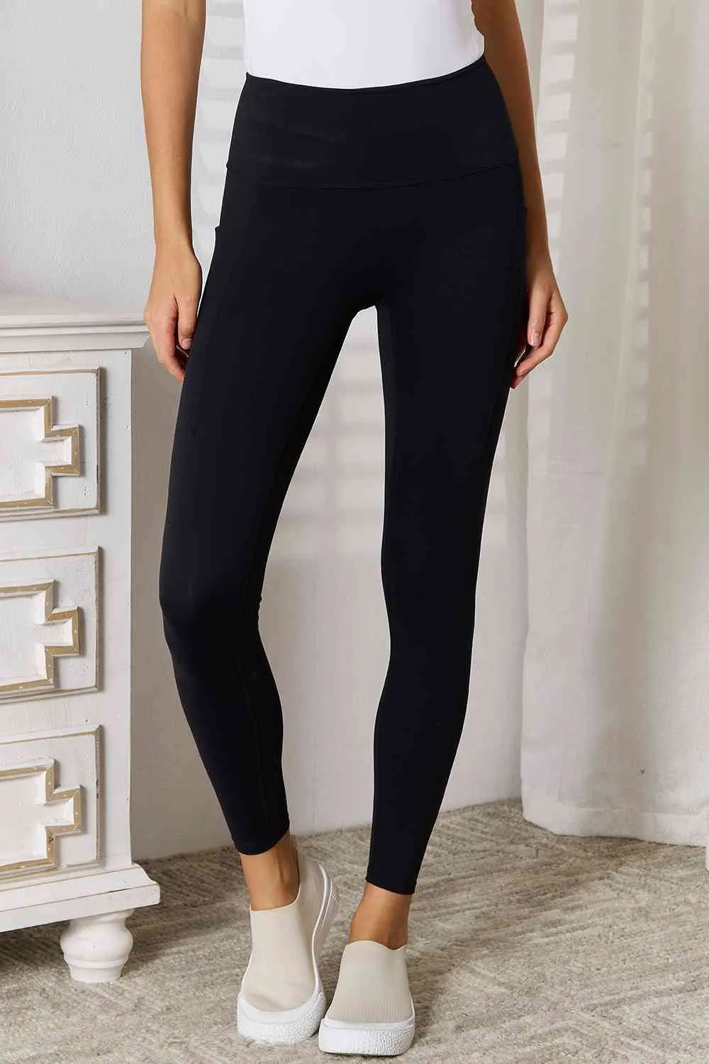 Millie Basic Bae Wide Waistband Sports Leggings