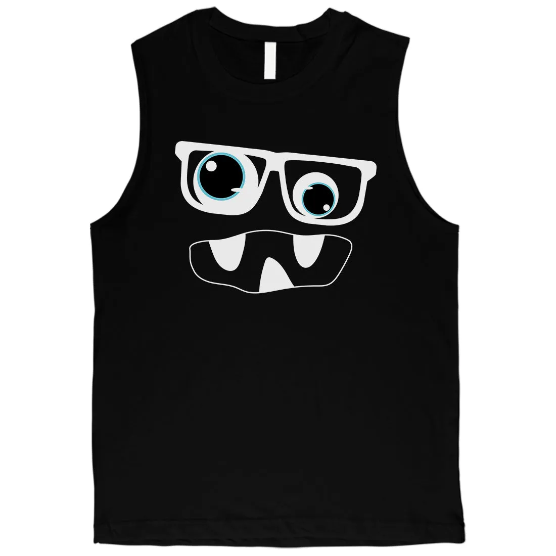 Monster With Glasses Mens Muscle Shirt
