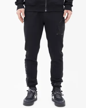 NBA PORTLAND TRAIL BLAZERS TRIPLE BLACK MEN'S JOGGER (TRIPLE BLACK)