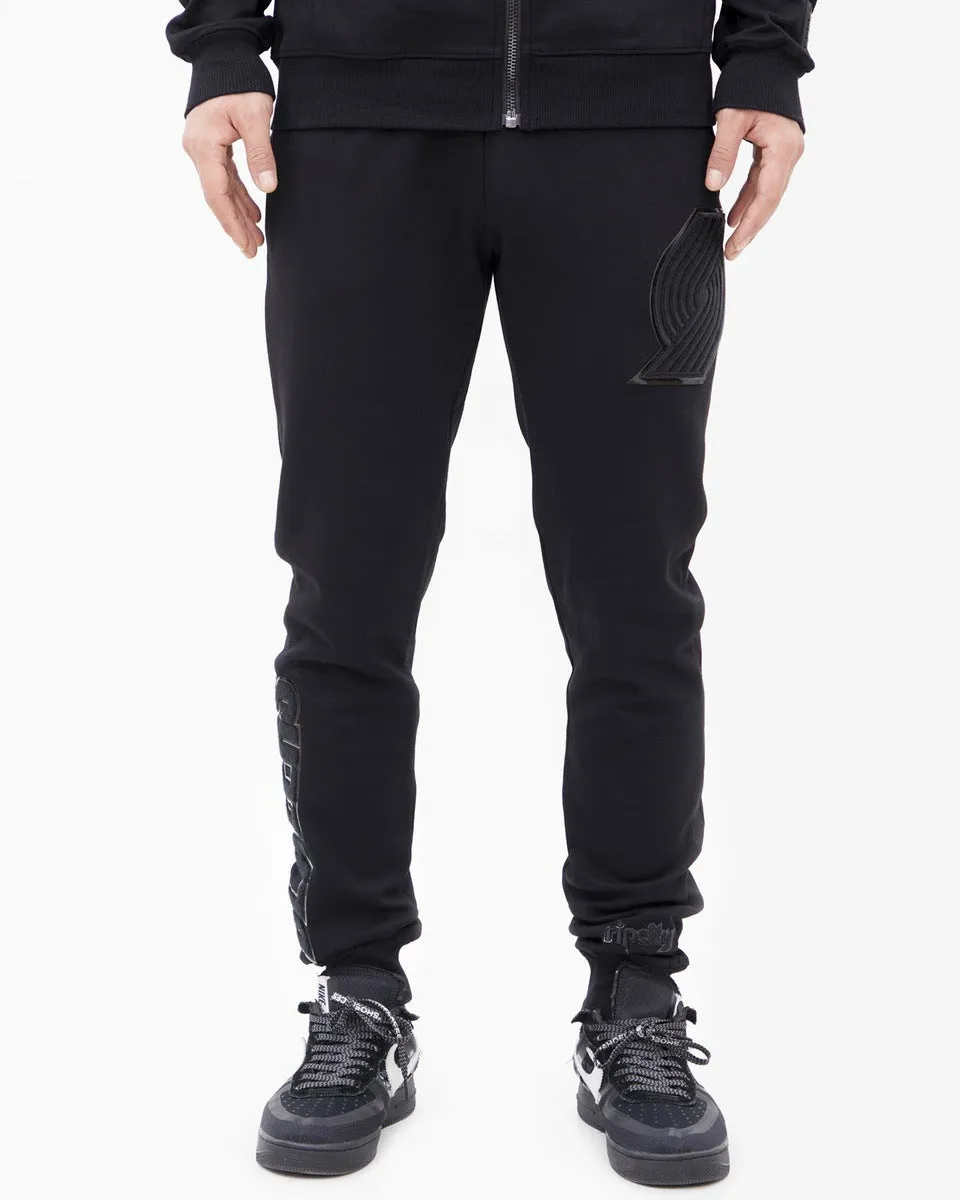 NBA PORTLAND TRAIL BLAZERS TRIPLE BLACK MEN'S JOGGER (TRIPLE BLACK)