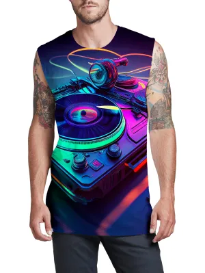 Neon Turntables Men's Muscle Tank