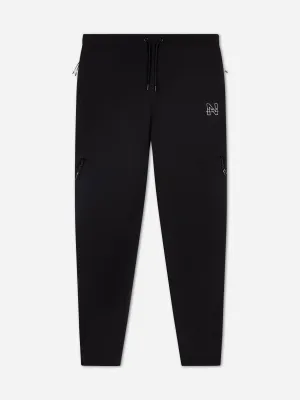 NICCE Mens Sect Graphic Cargo Pants | Black