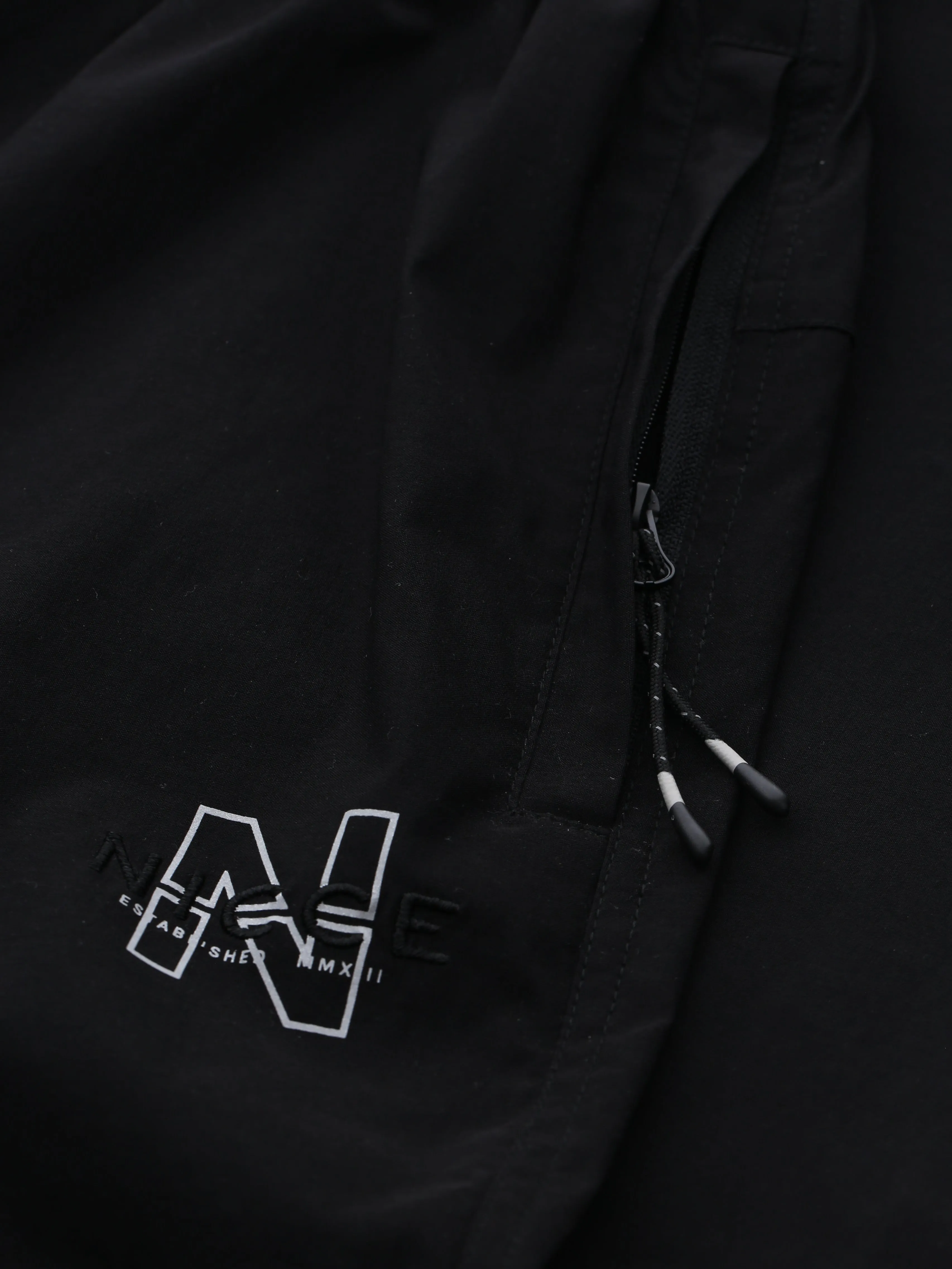 NICCE Mens Sect Graphic Cargo Pants | Black