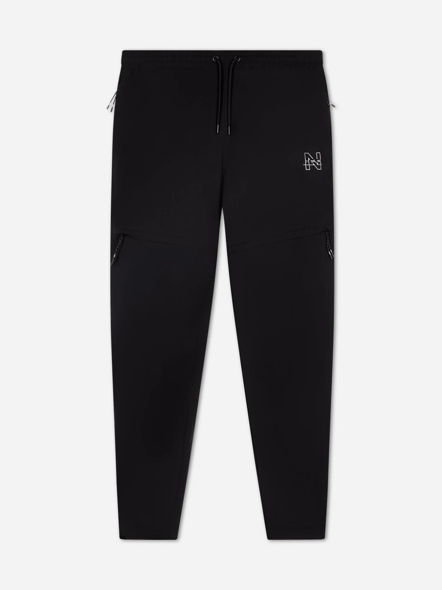 NICCE Mens Sect Graphic Cargo Pants | Black